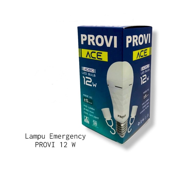 PROVI ACE LAMPU LED EMERGENCY 9 12 WATT LAMPU MAGIC LAMPU DARURAT AC/DC