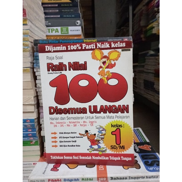 Buku Pr Matematika Setahun / LATIHAN SOAL SD / RPAL / RPUL / BHS INDONESIA / BHS INGGRIS / GUDANG SOAL / SOAL - SOAL MATEMATIKA / IPA / WIN-WIN MATEMATIKA SD / MURAH ORIGINAL-RAIH NILAI 100 SD 1