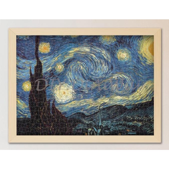 New Puzzle 1000 Pcs Mainan Jigsaw Puzzle Van Gogh Starry Sky Puzzle