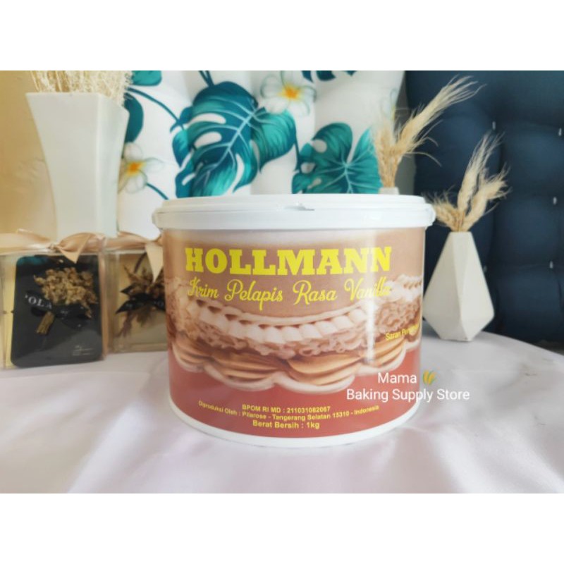 

HOLLMANN BUTTERCREAM 1 kg BUTTER CREAM KRIM PELAPIS VANILLA VANILA HOLLMANN HOLLMAN HOLMAN 1 KG
