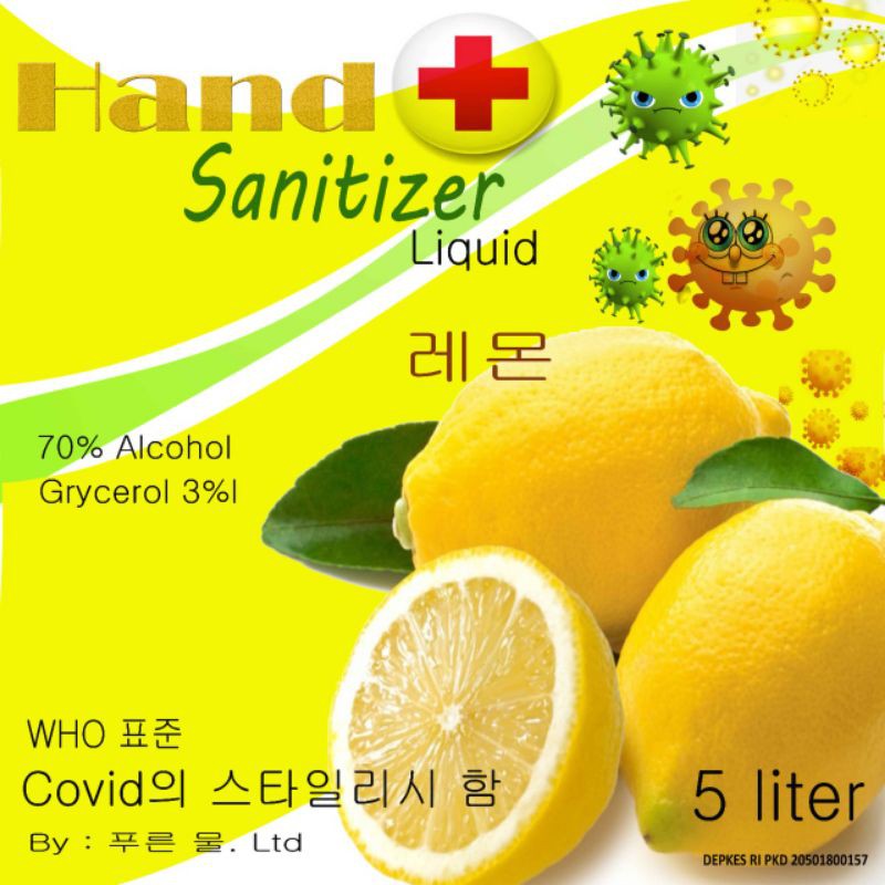 

Hand Sanitizer 5 Liter Cair Lemon -NY