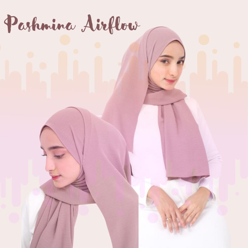 Hijab muslimah pashmina airflow casual