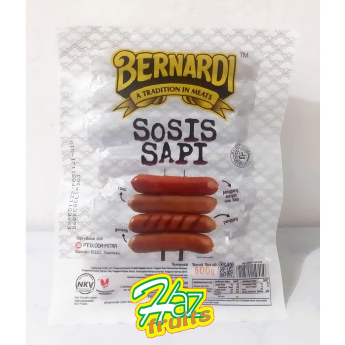 

Bernardi Sosis Sapi 500 Gram