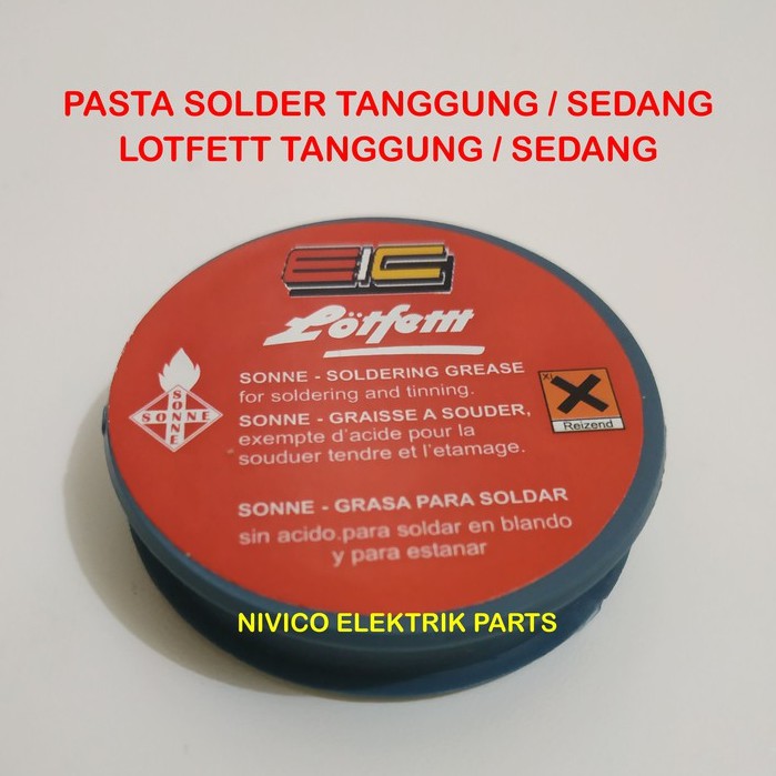 Lotfett Tanggung Minyak Solder Cairan Solder Pasta Solder / Lotfett Pasta Solder