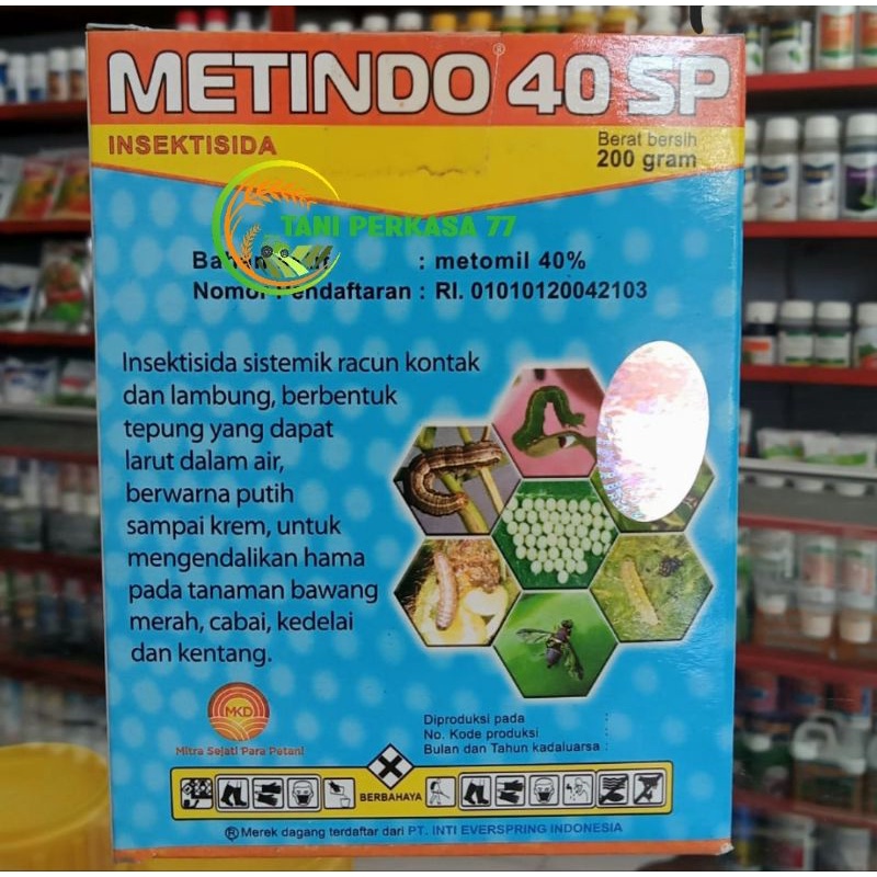 Obat pertanian pembunuh serangga insektisida METINDO 40 SP 200 gram