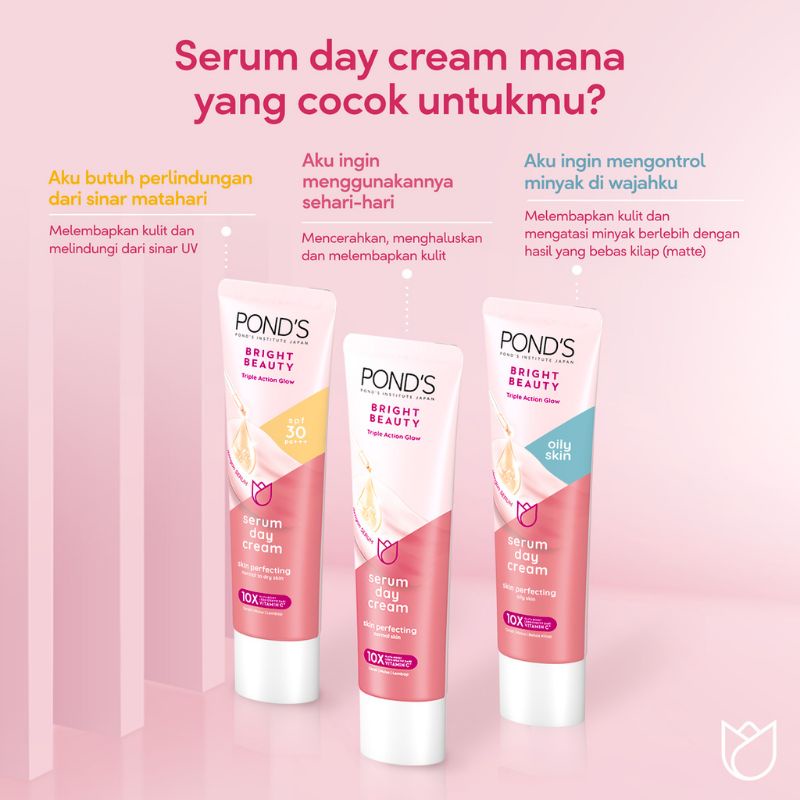 Ponds Bright Beauty Serum Day Cream 20gr | Ponds Bright Beauty Serum Day Cream 20gr