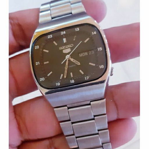 SEIKO 5 MILITARY 6309 TV SHAPE. (second,bekas,vintage,kuno,antik)