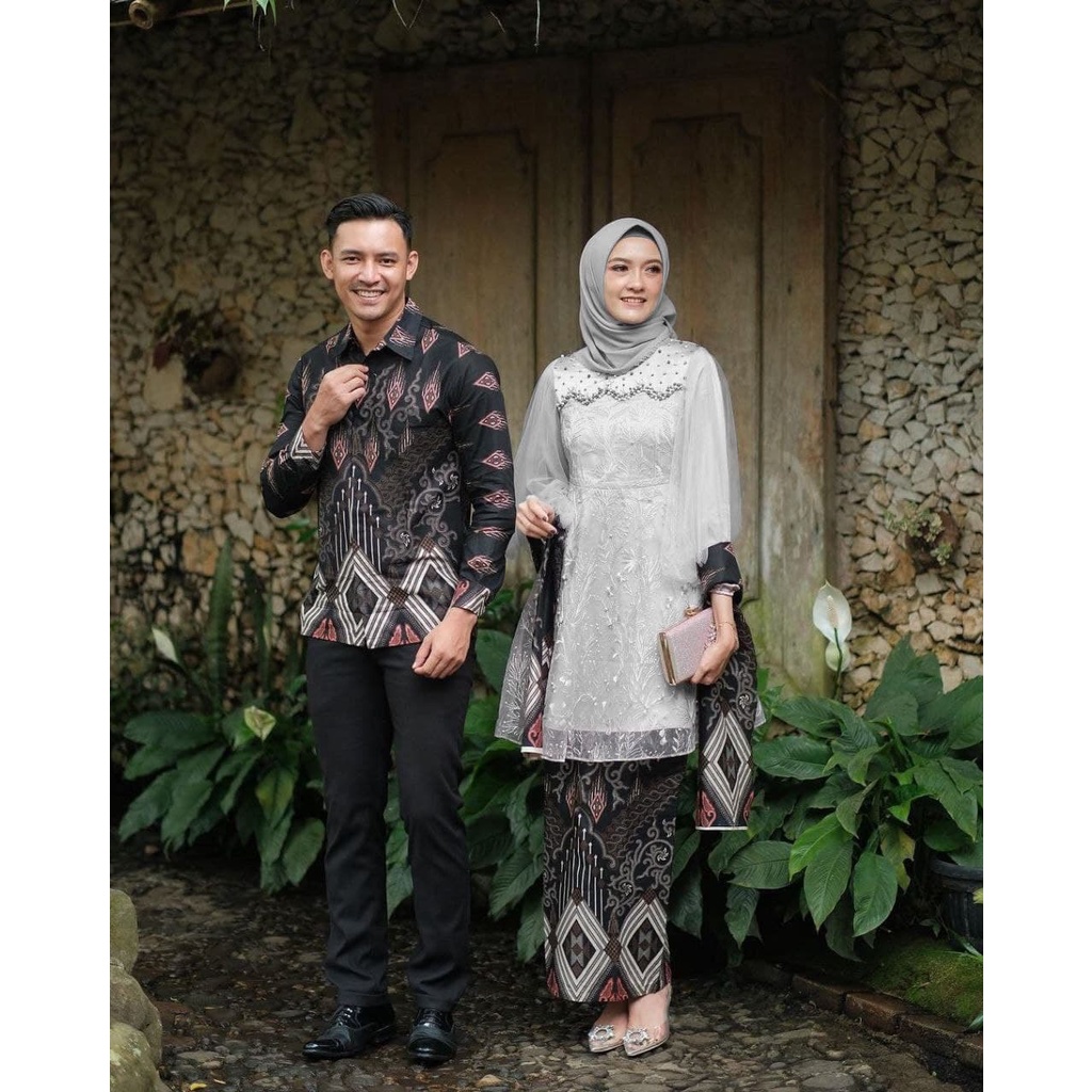 WID BATIK KEBAYA COUPLE SEMI PRANCIS Katun BAHAN KEBAYA FRANCE CORNELI COUPLE LUNAMAYA 4 BATIK COUPL
