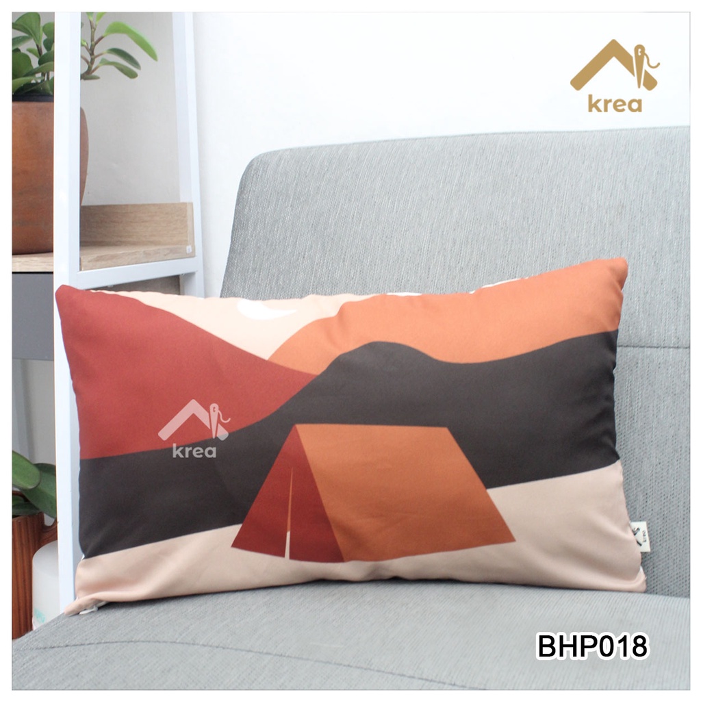 SARUNG BANTAL AESTHETIC COKLAT PREMIUM MINIMALIS UKURAN 40X40 - 45x45 - 50x50 - 30x50