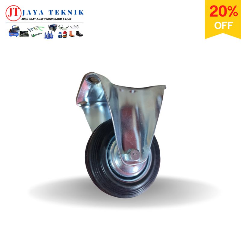 Roda Troli Karet Roha Roda Etalase Mati 3"inch Kekuatan Roda 40 kg