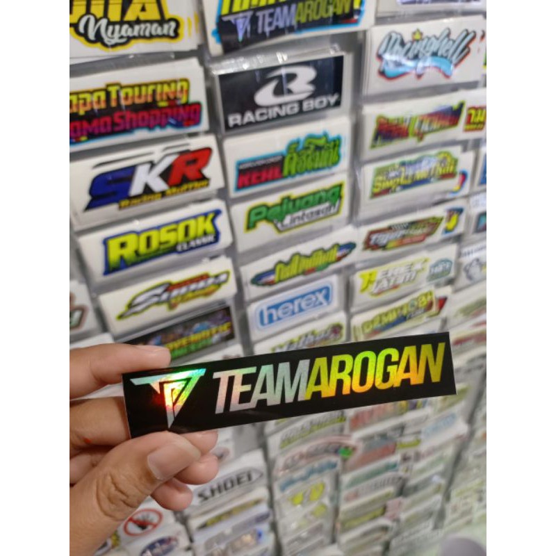 sticker printung TEAM AROGAN HOLOGRAM