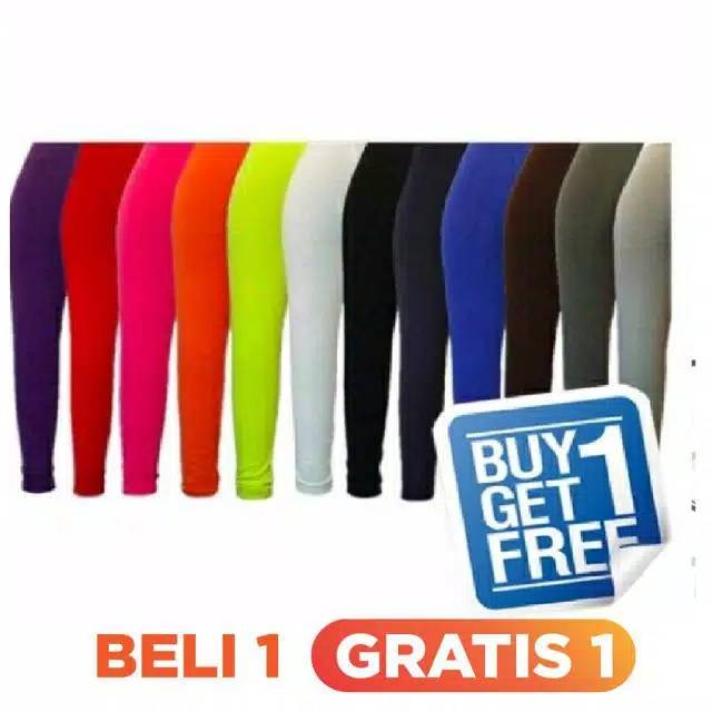 BELI  1 GRATIS 1 Celana Leging Panjang Legging polos panjang celana  daleman