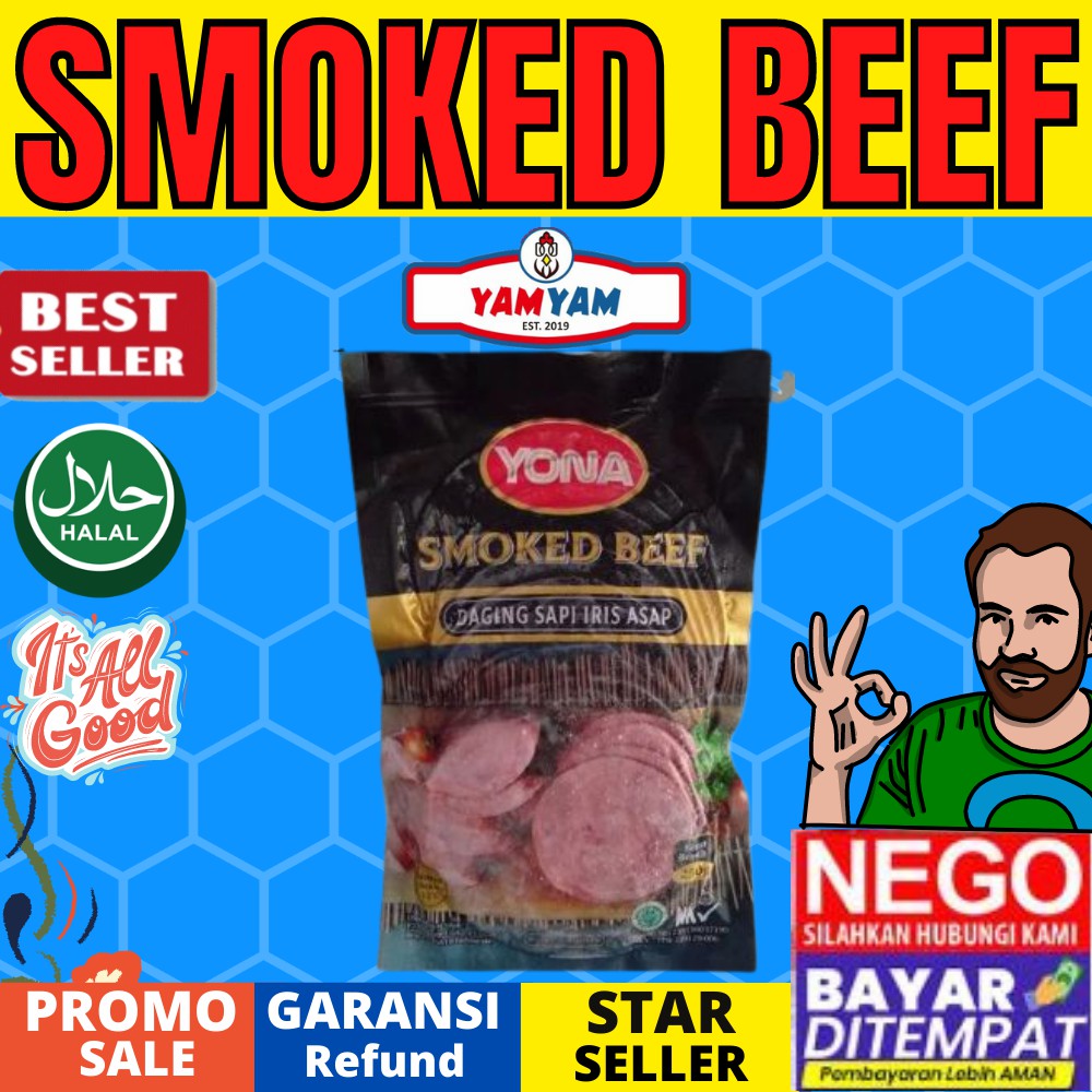 

SMOKED BEEF Smoke Beef Daging Asap 250gr 250 gram Murah Halal Depok Jakarta Bogor Tangsel