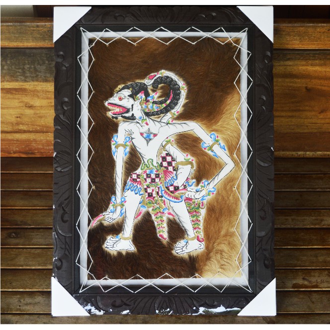 Lukisan Wayang Raden Hanoman, Ukuran Besar Kulit Kambing ASLI