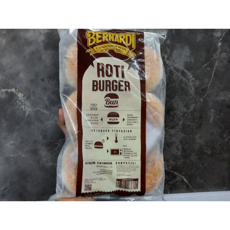 

Roti Burger Wijen Bernadi 6 pcs