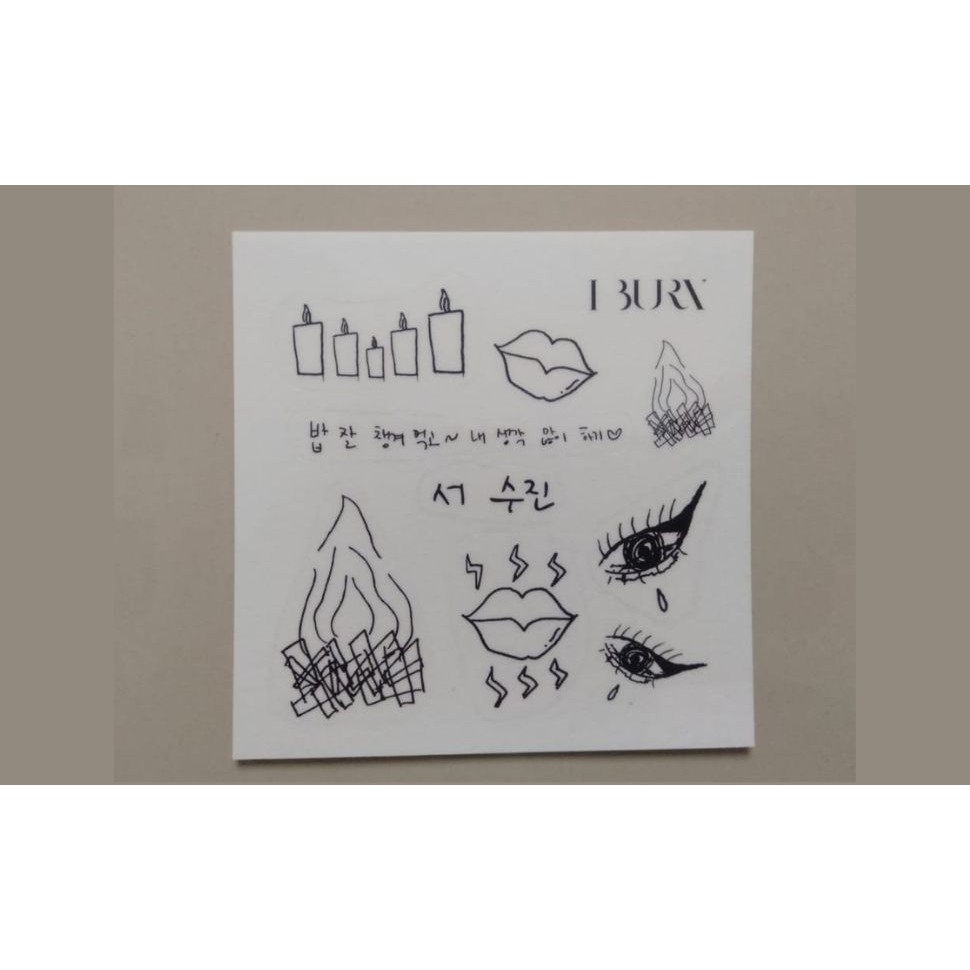 Soojin Sticker (G)I-DLE I-burn Album Flower Version