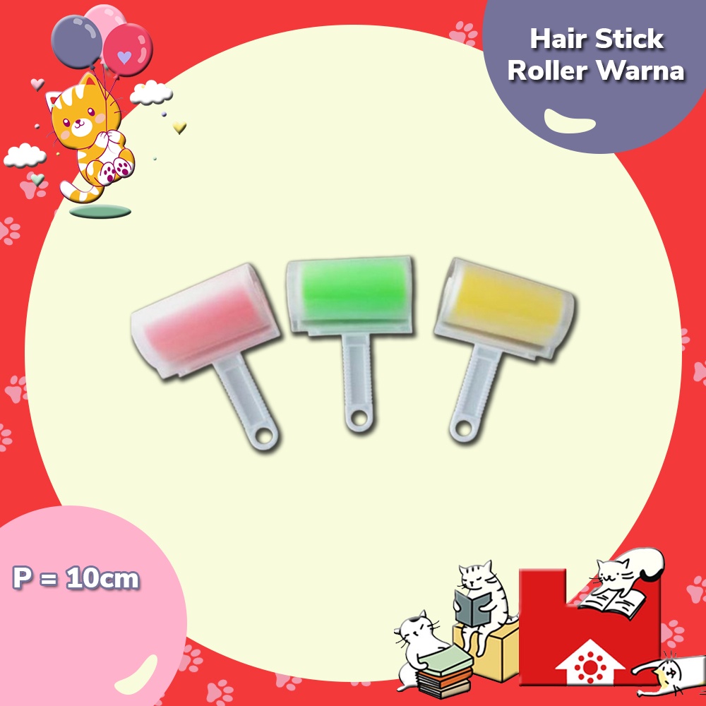 Roller Pembersih Bulu Kucing Pakaian - Hair Stick Roler Warna