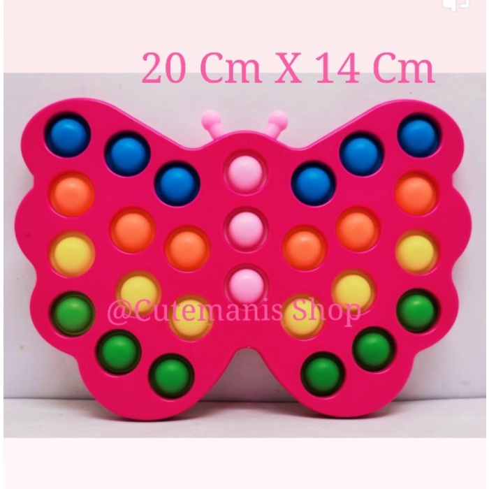 Simple Dimple Fidget Toys Mainan Pop It Tiktok Fidget Kupu Kupu Jumbo