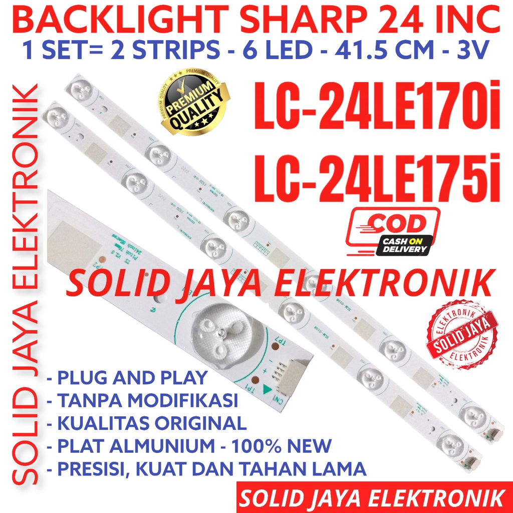 BACKLIGHT TV LED SHARP 24 INC LC 24LE170 24LE175 LC24LE170 LC24LE175 24LE170I 24LE175I LAMPU BL 6K 3V LC-24LE1701 LC-24LE1751 LC-24LE170I LC-24LE175I LC24LE170 LC24LE175 LC24LE1701 LC24LE1751 LC24LE170I LC24LE175I 6 KANCING 3 VOLT