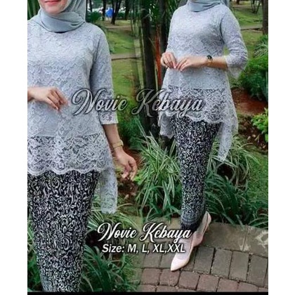 ➢ KEBAYA BRUKAT HITAM / KEBAYA HITAM / KEBAYA MODERN / banu wisuda ☇