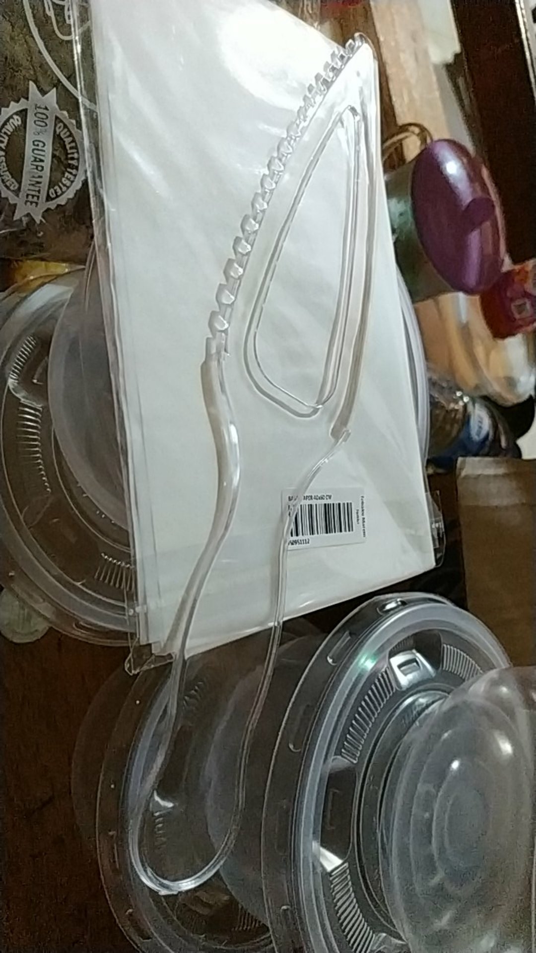 Pisau Roti Tart Bening Plastik Segitiga