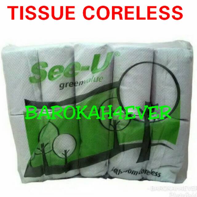 Tissue SEE U CORELESS Tissue Gulung (isi 10 Gulung)