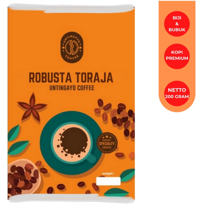 

Kopi Robusta Toraja 200 Gram