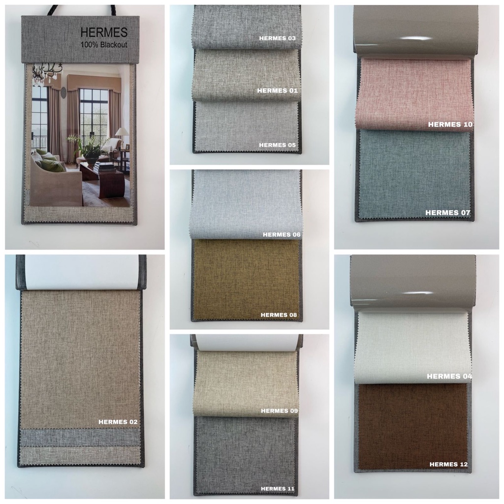 Kain Gorden HERMES / Bahan Blackout / Meteran (KAIN SAJA)