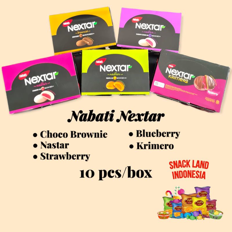 

[PROMO] Nabati Nextar Nastar / Strawberry / Choco Brownies / Blueberry 10 x 41 Gram per Box