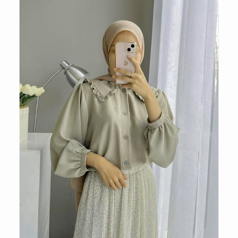 KEIRA BLOUSE/ ATASAN CRINKLE AIRFLOW PREMIUM