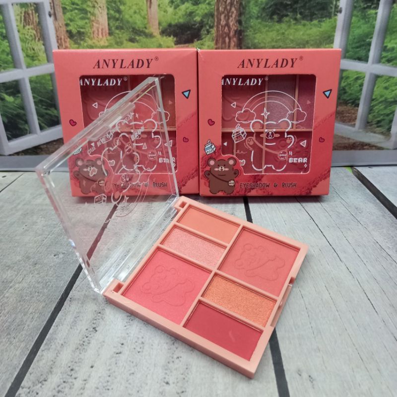 EYESHADOW+ BLUSHER ANYLADY BEAR