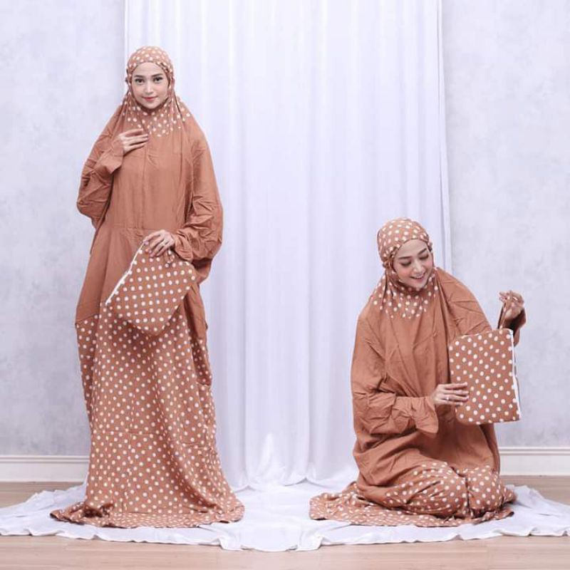 Mukena Lajuran Batik/Mukena Lajuran Soft/Mukena syantik