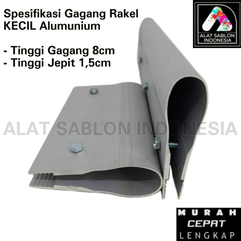 GAGANG RAKEL KECIL ALUMUNIUM  P 20CM ALAT SABLON PEGANGAN RAKEL