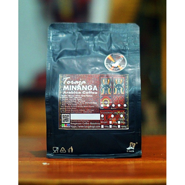 

Kopi Arabika Toraja Minanga / Toraja Minanga Arabica Coffee 250 gram