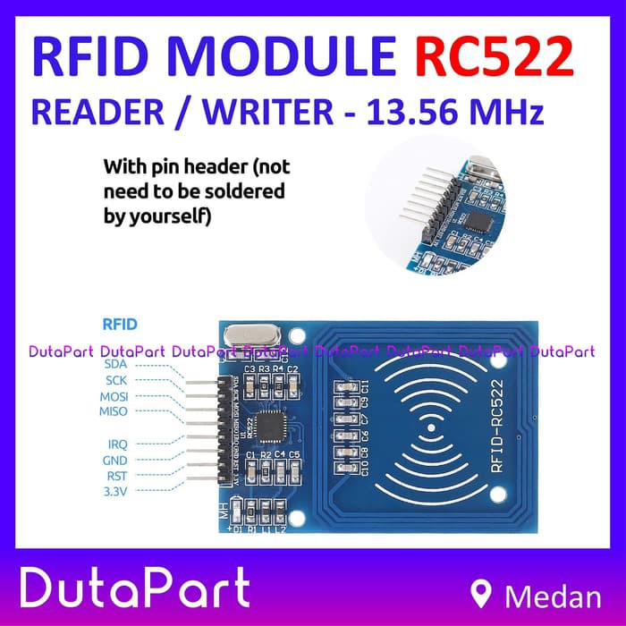 RFID RC522 Reader Writer Module Card Keychain RC-522 MFRC-522 Arduino