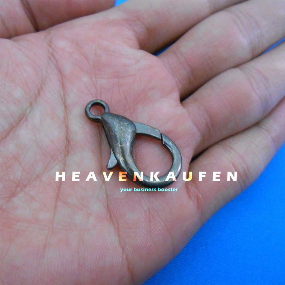 Kait Pengait Kaitan Model Lobster Warna Black Nikel Panjang 3 cm