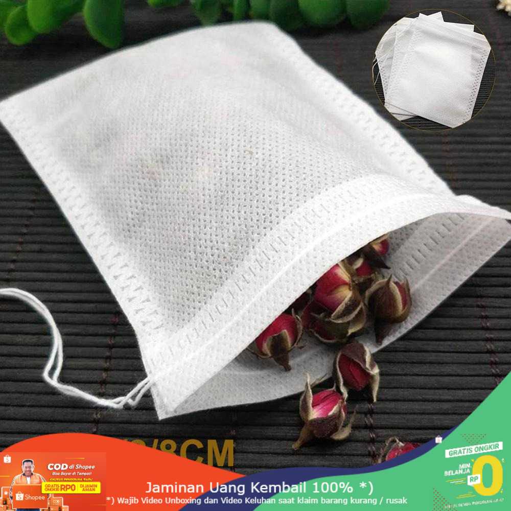 (BISA COD) RVOSTR Miss Rose Kantung Filter Saringan Teh Teabag Disposable 100 PCS - M100