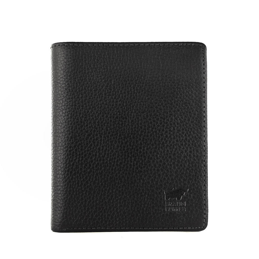 TOKOKOE - Dompet Pria model Berdiri bahan Kulit Premium Dompet Lipat - BB MIL 549 Black Jeruk