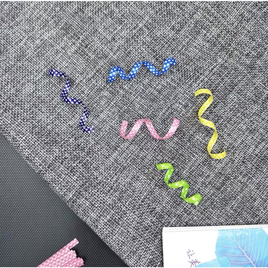 10 pcs Twist Tie motif polka kawat ikat untuk plastik snack lucu motif unik goodie bag