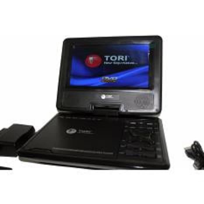 Promo Tori DVD Portable LED 8   3D TV Game Portable DVD Player   Hitam Berkualitas