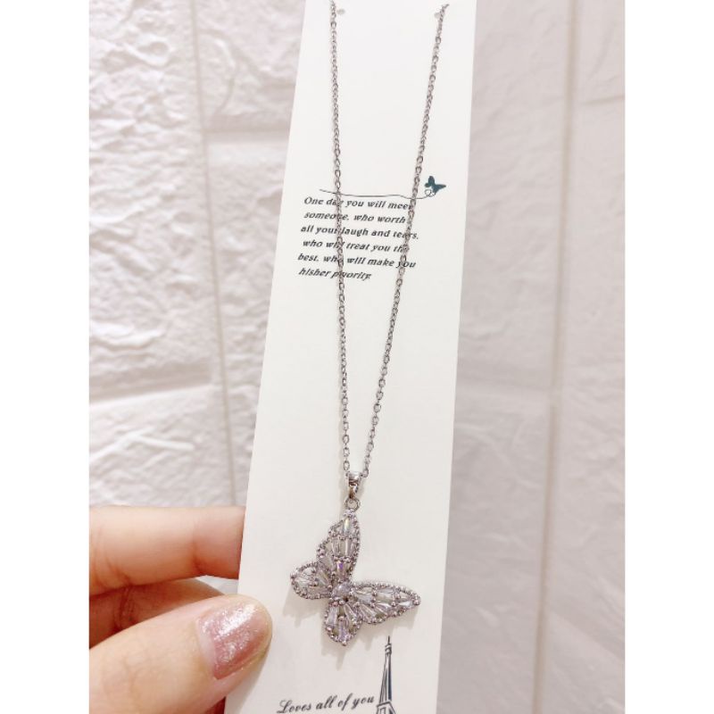 Kalung Titanium Asli Silver Anti Karat Anti Alergi Stainless steel Branded Fashion import Premium K193
