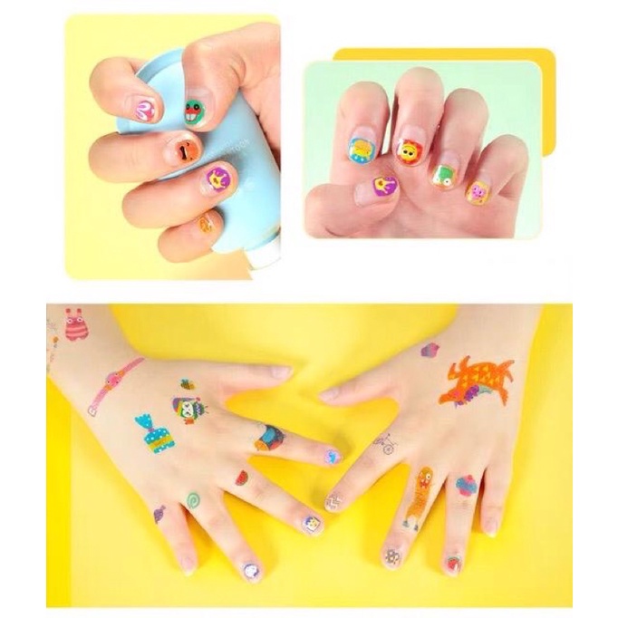 [READY] Temporary Tattoo And Nail Art Set