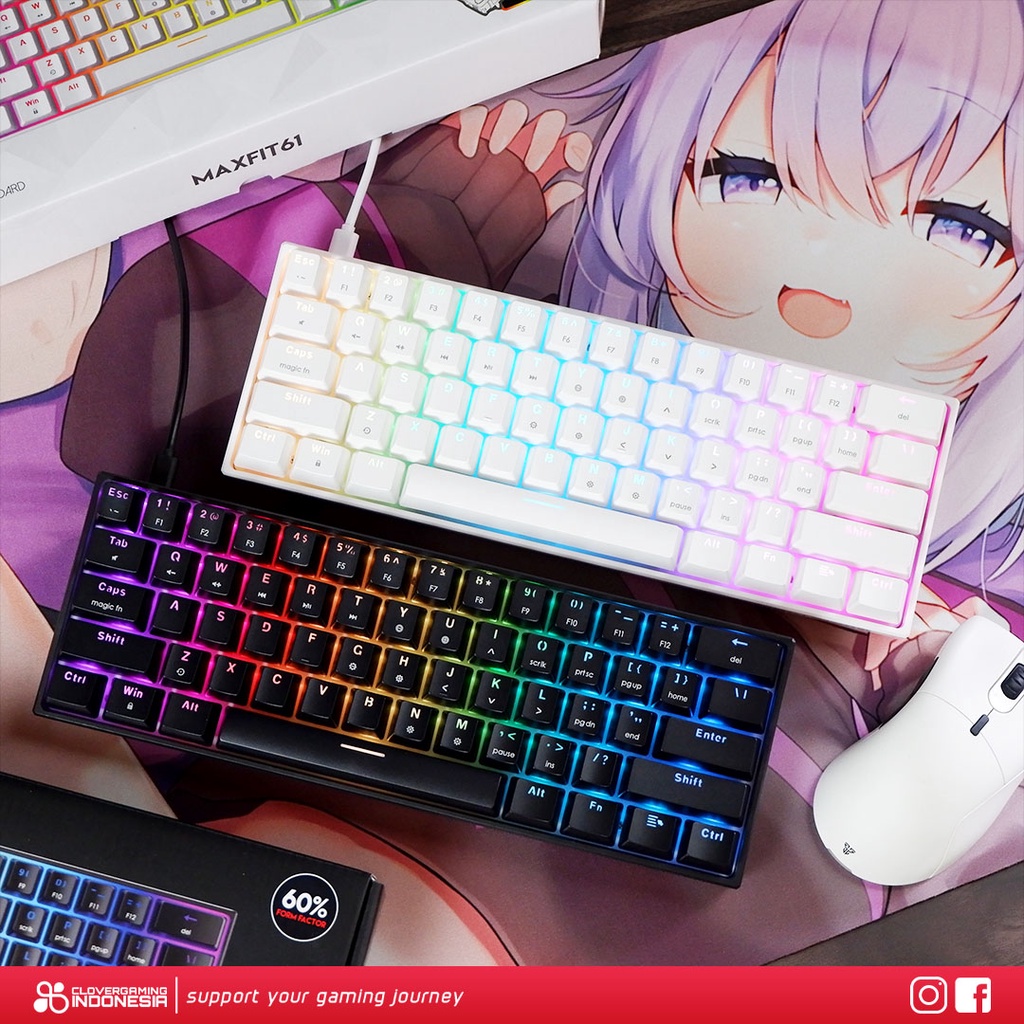 Fantech MAXFIT61 RGB 60% - MAXFIT 61 Mechanical Gaming Keyboard