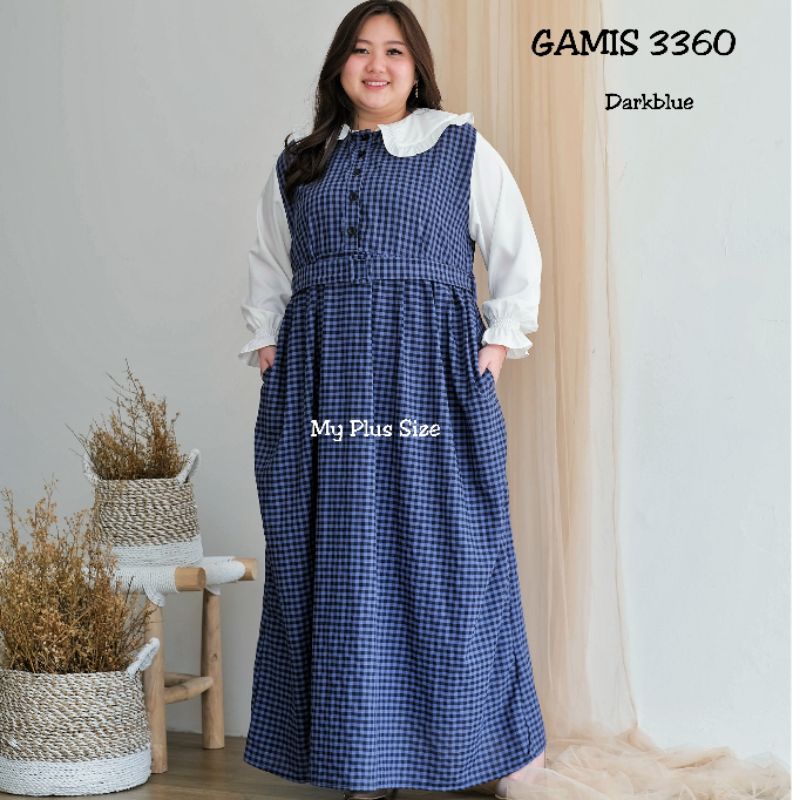 Gamis Kotak Super Jumbo 3360,Ld 132 cm &amp; 145 cm