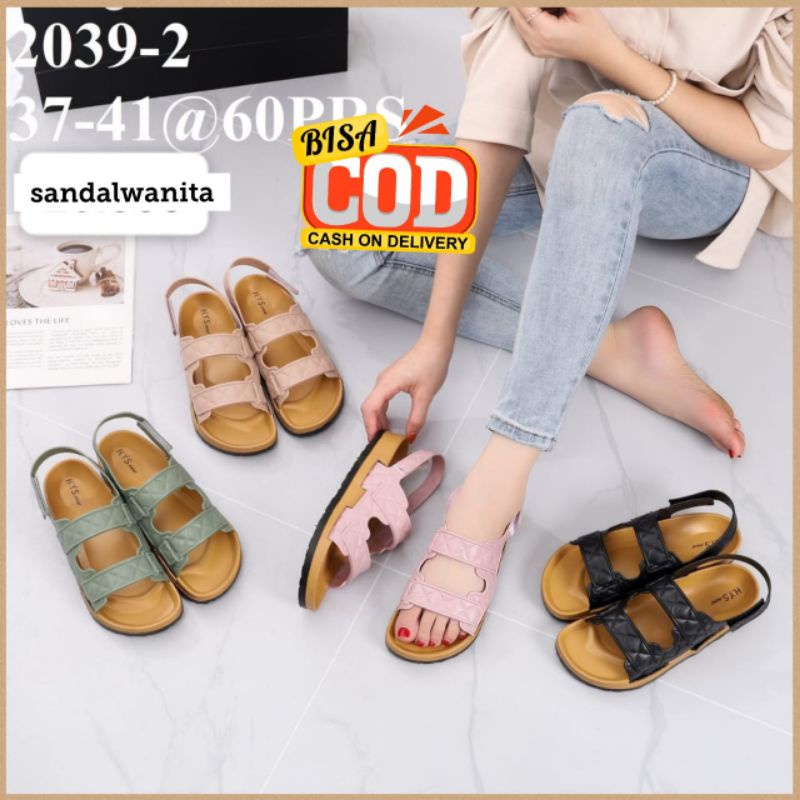 Sandal Jelly Wanita Tali Gunung Karet Import 2039 Hys