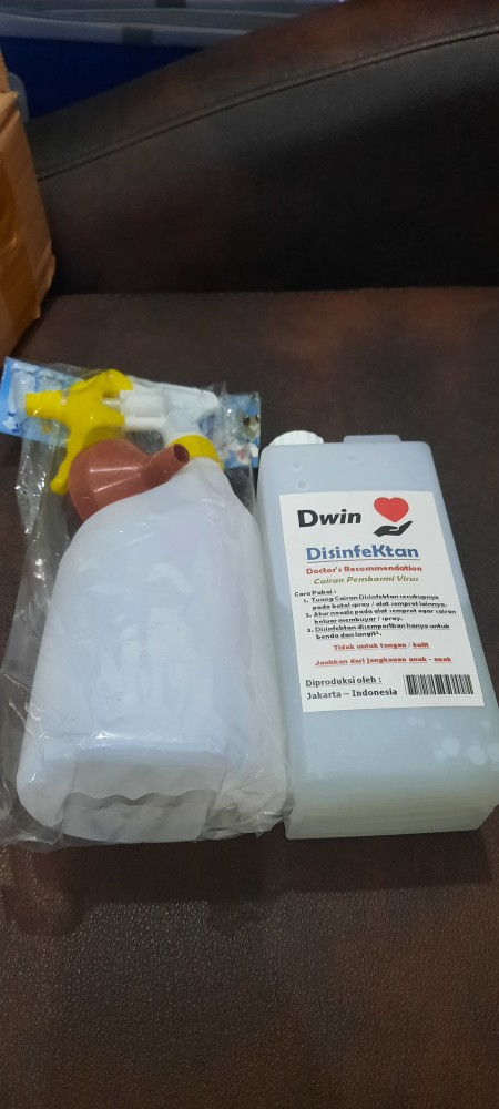 Disinfektan 1 Liter / 1000 Ml + Botol Spray Disinfectant Desinfektan