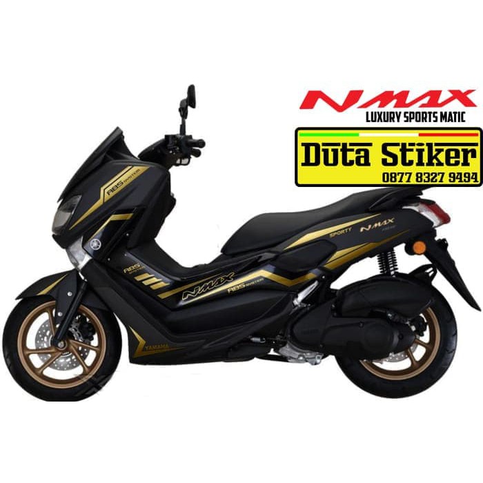 STIKER NMAX CUTTING STICKER STRIPING VARIASI NMAX GOLD new f1633