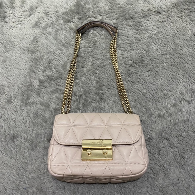 MK Sloan baby pink small size quilted Preloved