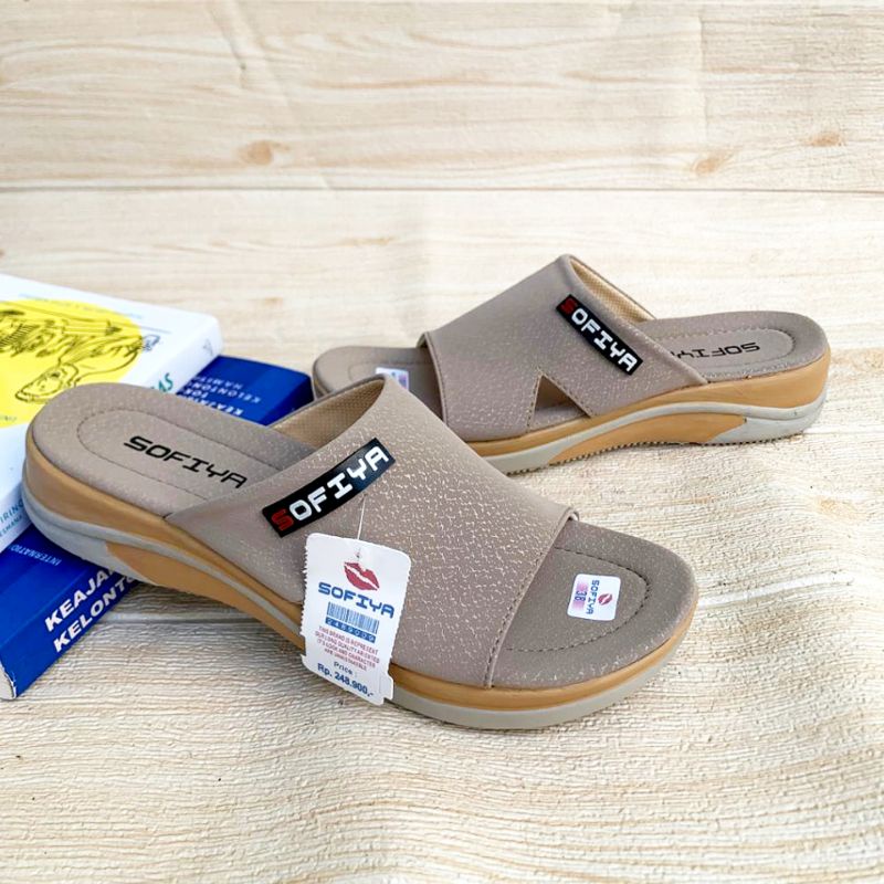 Sandal Wedges Sofia Selop Terbaru - Sendal Selop Wanita Dewasa-Sandal Kasual Termurah