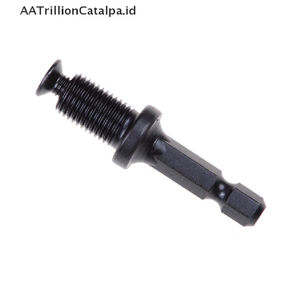 Aatrillioncatalpa Adapter Hex Shank 1 / 4 &quot;Male Thread Screw Untuk Bor Chuck 6mm 10mm 13mm 3 / 8&quot; - 24UNF